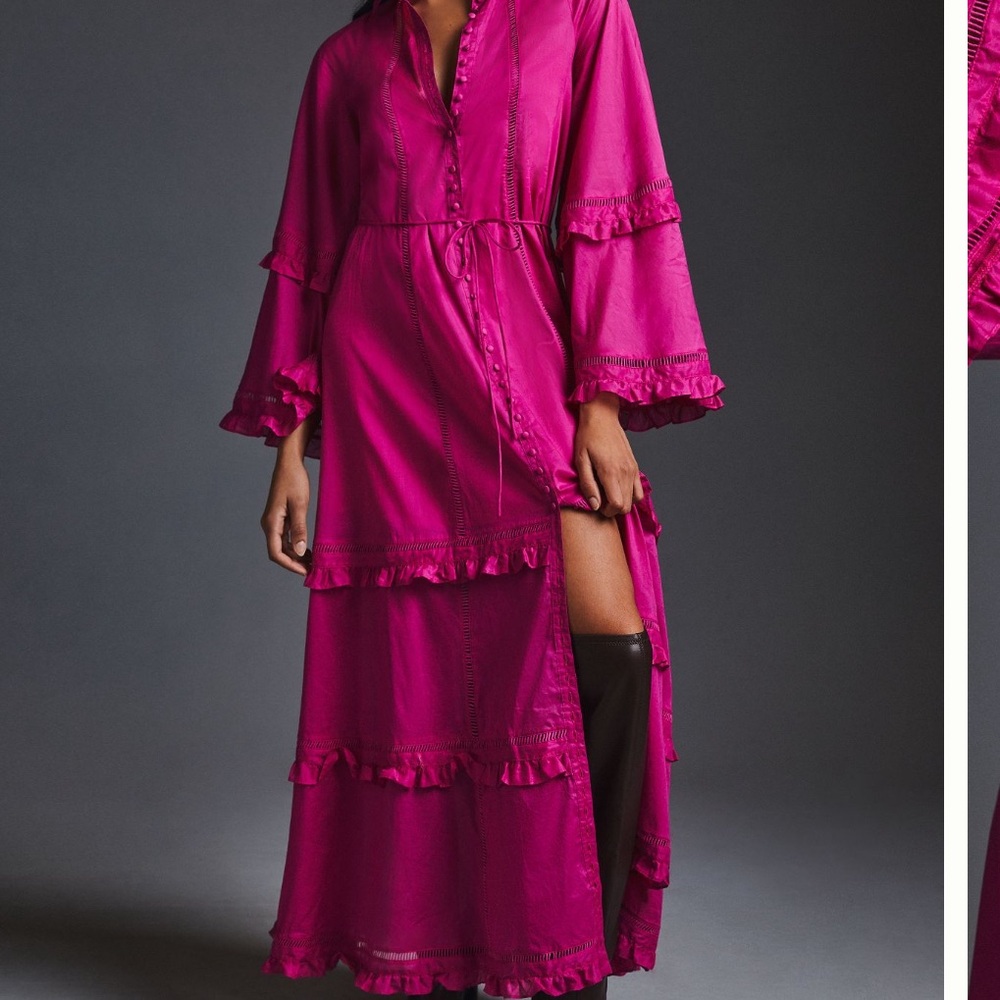 Joslin tired long sleeve dress